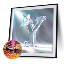 Load image into Gallery viewer, Diamond Painting - Full Round - Crystal Butterfly Letter Y (30*30CM)
