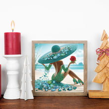 Load image into Gallery viewer, Diamond Painting - Partial Special Shaped - Beautiful Skirt Woman (30*30CM)
