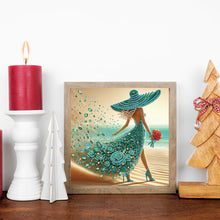 Load image into Gallery viewer, Diamond Painting - Partial Special Shaped - Beautiful Skirt Woman (30*30CM)
