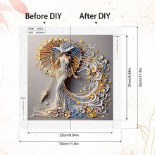 Load image into Gallery viewer, Diamond Painting - Partial Special Shaped - Beautiful Skirt Woman (30*30CM)

