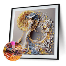 Load image into Gallery viewer, Diamond Painting - Partial Special Shaped - Beautiful Skirt Woman (30*30CM)
