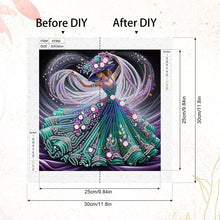 Load image into Gallery viewer, Diamond Painting - Partial Special Shaped - Beautiful Skirt Woman (30*30CM)
