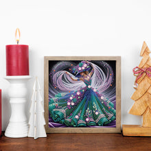 Load image into Gallery viewer, Diamond Painting - Partial Special Shaped - Beautiful Skirt Woman (30*30CM)
