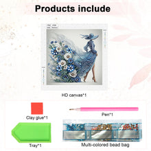 Load image into Gallery viewer, Diamond Painting - Partial Special Shaped - Beautiful Skirt Woman (30*30CM)
