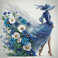 Load image into Gallery viewer, Diamond Painting - Partial Special Shaped - Beautiful Skirt Woman (30*30CM)
