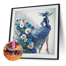 Load image into Gallery viewer, Diamond Painting - Partial Special Shaped - Beautiful Skirt Woman (30*30CM)
