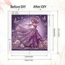 Load image into Gallery viewer, Diamond Painting - Partial Special Shaped - Beautiful Skirt Woman (30*30CM)
