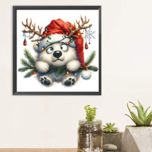 Load image into Gallery viewer, Diamond Painting - Full Round - Winter Bear (30*30CM)
