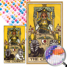 Load image into Gallery viewer, AB Diamond Painting - Full Round - Classic Waite Tarot Chariot (40*70CM)
