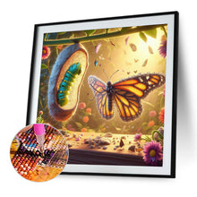 Load image into Gallery viewer, Diamond Painting - Full Round - Cocoon Butterfly (40*40CM)
