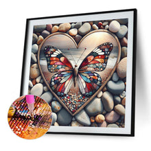 Load image into Gallery viewer, Diamond Painting - Full Round - Pebble Butterfly (40*40CM)
