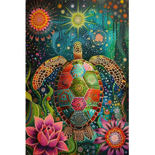 Load image into Gallery viewer, Diamond Painting - Full Round - Flower Turtle (40*60CM)
