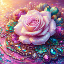 Load image into Gallery viewer, Diamond Painting - Full Round - Pink Rose (40*40CM)
