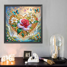 Load image into Gallery viewer, Diamond Painting - Full Round - Heart Flower (40*40CM)
