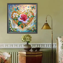 Load image into Gallery viewer, Diamond Painting - Full Round - Heart Flower (40*40CM)
