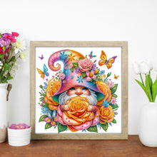 Load image into Gallery viewer, Diamond Painting - Partial Special Shaped - Gnome Flower (30*30CM)
