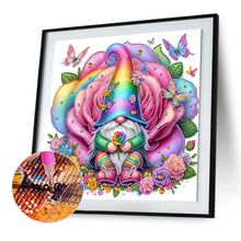 Load image into Gallery viewer, Diamond Painting - Partial Special Shaped - Gnome Rose (30*30CM)
