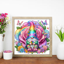 Load image into Gallery viewer, Diamond Painting - Partial Special Shaped - Gnome Rose (30*30CM)
