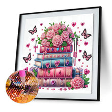Load image into Gallery viewer, Diamond Painting - Partial Special Shaped - Pink Rose Book (30*30CM)
