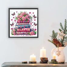 Load image into Gallery viewer, Diamond Painting - Partial Special Shaped - Pink Rose Book (30*30CM)
