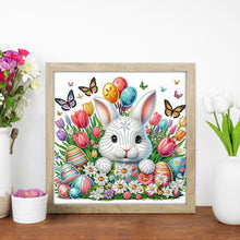 Load image into Gallery viewer, Diamond Painting - Partial Special Shaped - Bunny And Flower (30*30CM)
