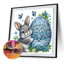 Load image into Gallery viewer, Diamond Painting - Partial Special Shaped - Bunny And Egg (30*30CM)
