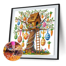 Load image into Gallery viewer, Diamond Painting - Partial Special Shaped - Tree House And Egg (30*30CM)
