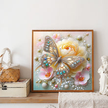 Load image into Gallery viewer, Diamond Painting - Full Round - Flower Crystal Butterfly (40*40CM)
