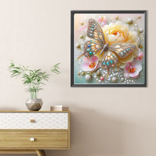 Load image into Gallery viewer, Diamond Painting - Full Round - Flower Crystal Butterfly (40*40CM)
