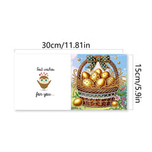 Load image into Gallery viewer, 6Pcs Easter Eggs Diamond Painting Card Rhinestone Art Card for Party Favors
