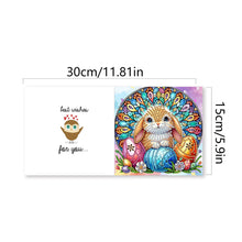 Load image into Gallery viewer, 6Pcs Easter Rabbits Diamond Painting Card Rhinestone Art Card for Party Favors
