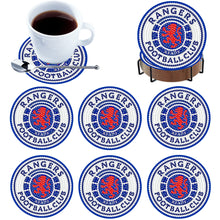 Load image into Gallery viewer, 6Pcs Wooden Football Club Diamond Painting Coasters DIY Coaster Diamond Dot Kits
