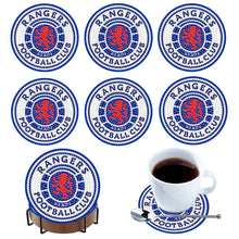 Load image into Gallery viewer, 6Pcs Wooden Football Club Diamond Painting Coasters DIY Coaster Diamond Dot Kits
