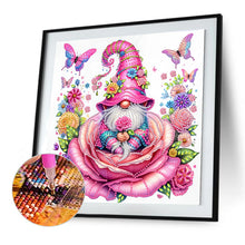 Load image into Gallery viewer, Diamond Painting - Partial Special Shaped - Rose And Gnome (30*30CM)

