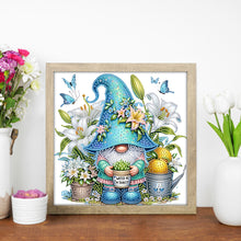 Load image into Gallery viewer, Diamond Painting - Partial Special Shaped - Lily And Gnome (30*30CM)
