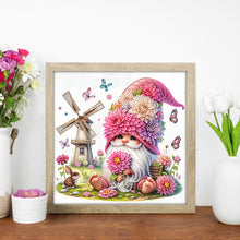 Load image into Gallery viewer, Diamond Painting - Partial Special Shaped - Windmill And Gnome (30*30CM)
