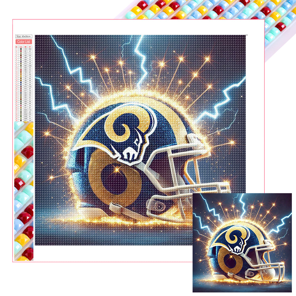 Diamond Painting - Full Square - Los Angeles Rams (30*30CM)