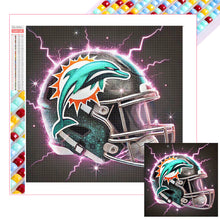 Load image into Gallery viewer, Diamond Painting - Full Square - Miami Dolphins (30*30CM)
