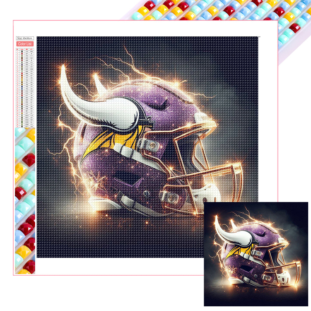 Diamond Painting - Full Square - Minnesota Vikings (30*30CM)