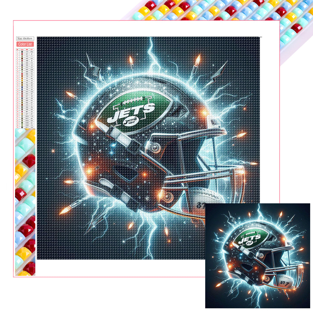 Diamond Painting - Full Square - New York Jets (30*30CM)