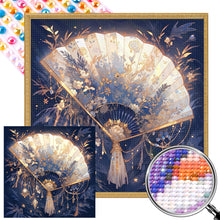 Load image into Gallery viewer, AB Diamond Painting - Full Round - Ancient Style Folding Fan (40*40CM)
