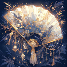 Load image into Gallery viewer, AB Diamond Painting - Full Round - Ancient Style Folding Fan (40*40CM)
