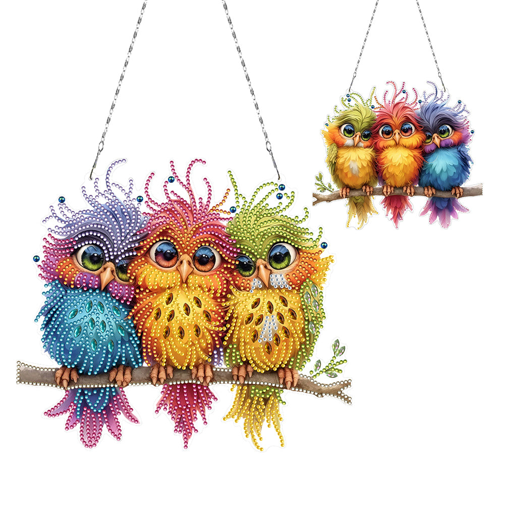 Acrylic Special Shape Easter Egg Fox DIY Diamond Art Pendant Kit for Wall Window