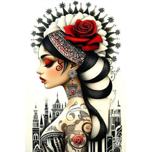 Load image into Gallery viewer, Diamond Painting - Full Round - Ghostly Woman (40*60CM)
