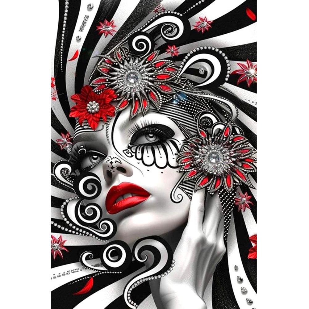 Diamond Painting - Full Round - Ghostly Woman (40*60CM)
