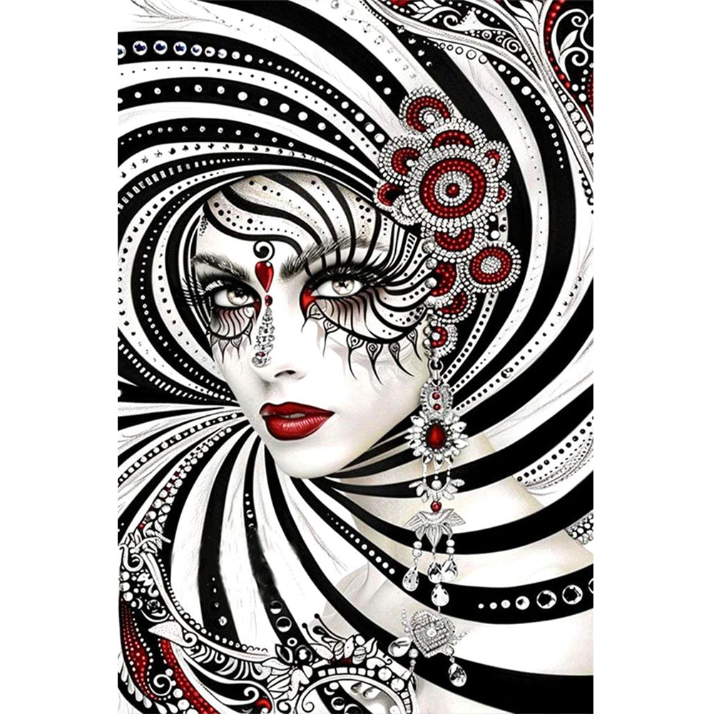Diamond Painting - Full Round - Ghostly Woman (40*60CM)