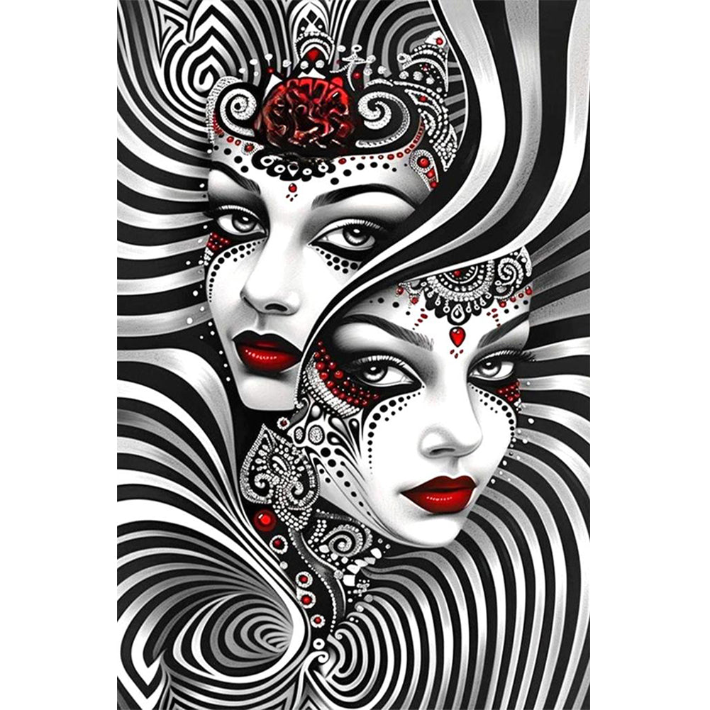 Diamond Painting - Full Round - Ghostly Woman (40*60CM)