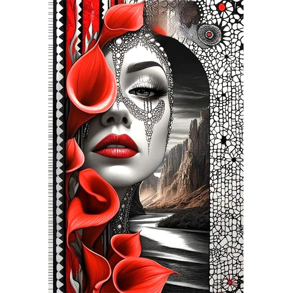 Diamond Painting - Full Round - Ghostly Woman (40*60CM)