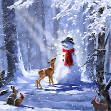 Load image into Gallery viewer, Diamond Painting - Full Square - Deer And Snowman (40*40CM)
