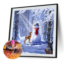 Load image into Gallery viewer, Diamond Painting - Full Square - Deer And Snowman (40*40CM)
